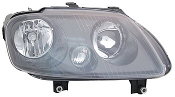 VW CADDY II 04+ HEADLIGHTS BLACK V1