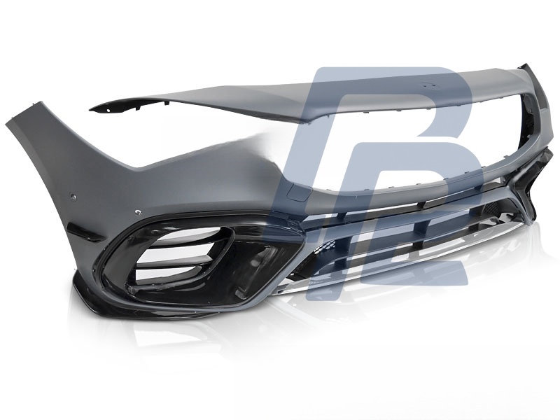 Sport Front Bumper Chrome Style PDC for Mercedes CLA W118 2019–2023 - 3