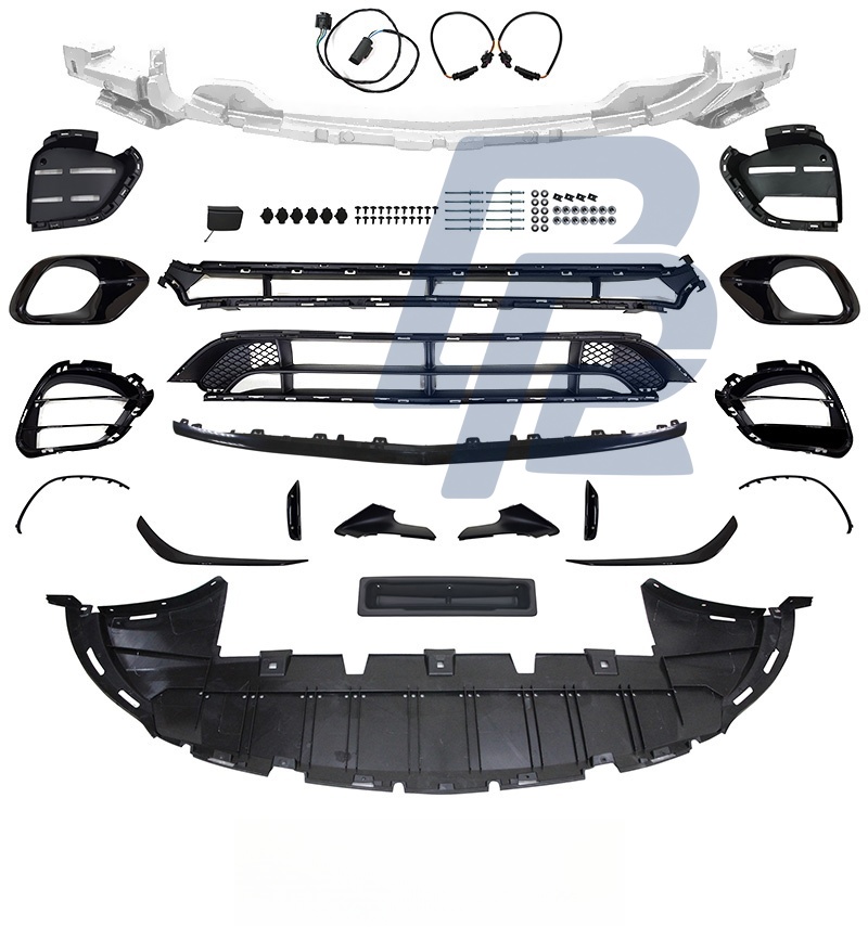Sport Front Bumper Black Style PDC for Mercedes CLA W118 2019–2023 - 2