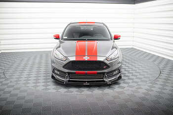 HYBRID FRONT SPLITTER V.2 SUITABLE FOR FORD FOCUS ST MK3 FL – MAXTON DESIGN