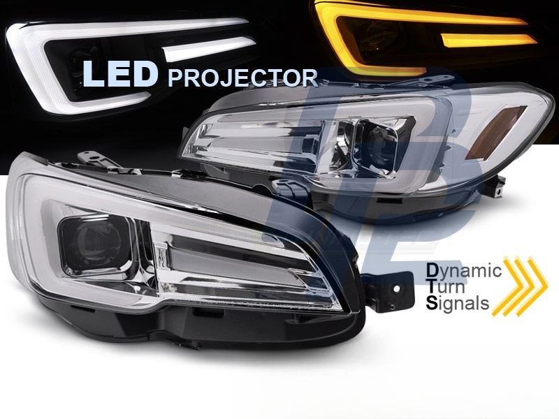 LED Headlights DRL Chrome for Subaru WRX 2014–2022 - 2