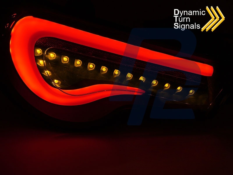 Tail Lights for Toyota GT86 2012–2021 LED Bar Red/Clear Sequential - 5