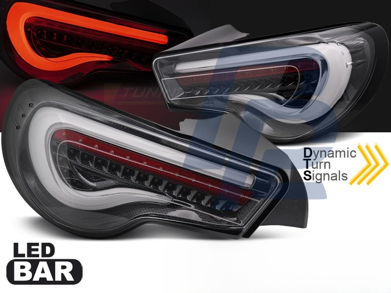 Tail Lights for Toyota GT86 2012–2021 LED Bar Carbon Sequential - 2
