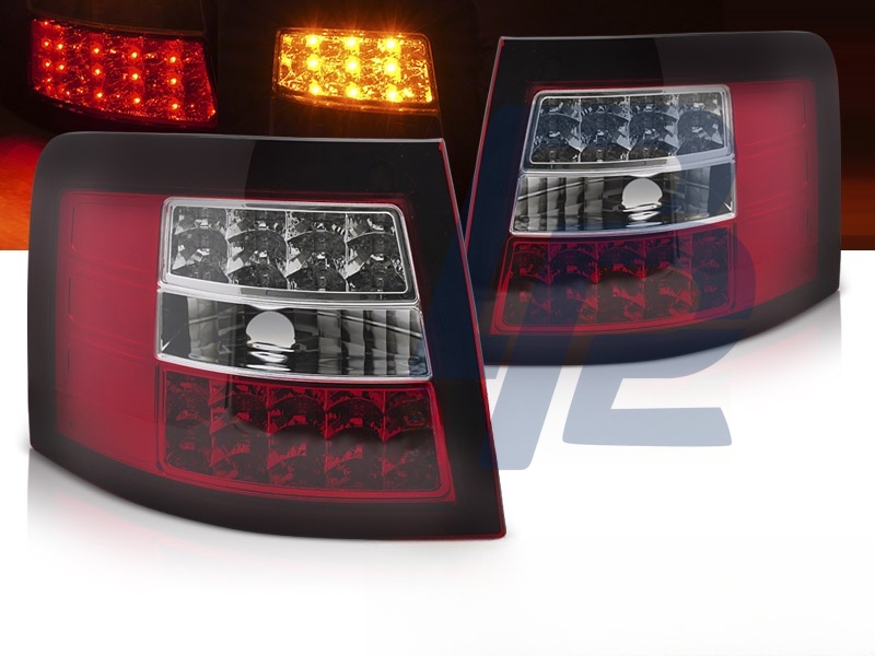 LED Tail Lights Red/Clear for Audi A6 05.1997–05.2004 Avant - 4