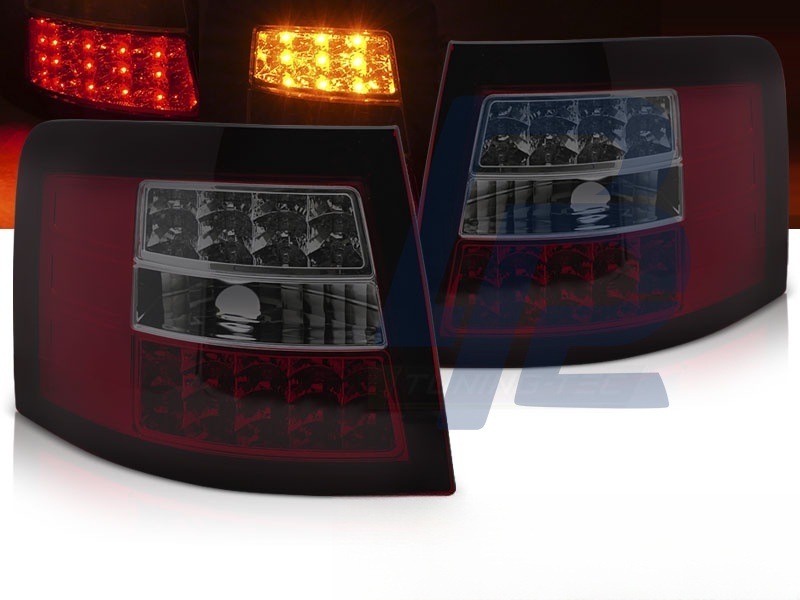 LED Tail Lights Red/Smoked for Audi A6 05.1997–05.2004 Avant - 4