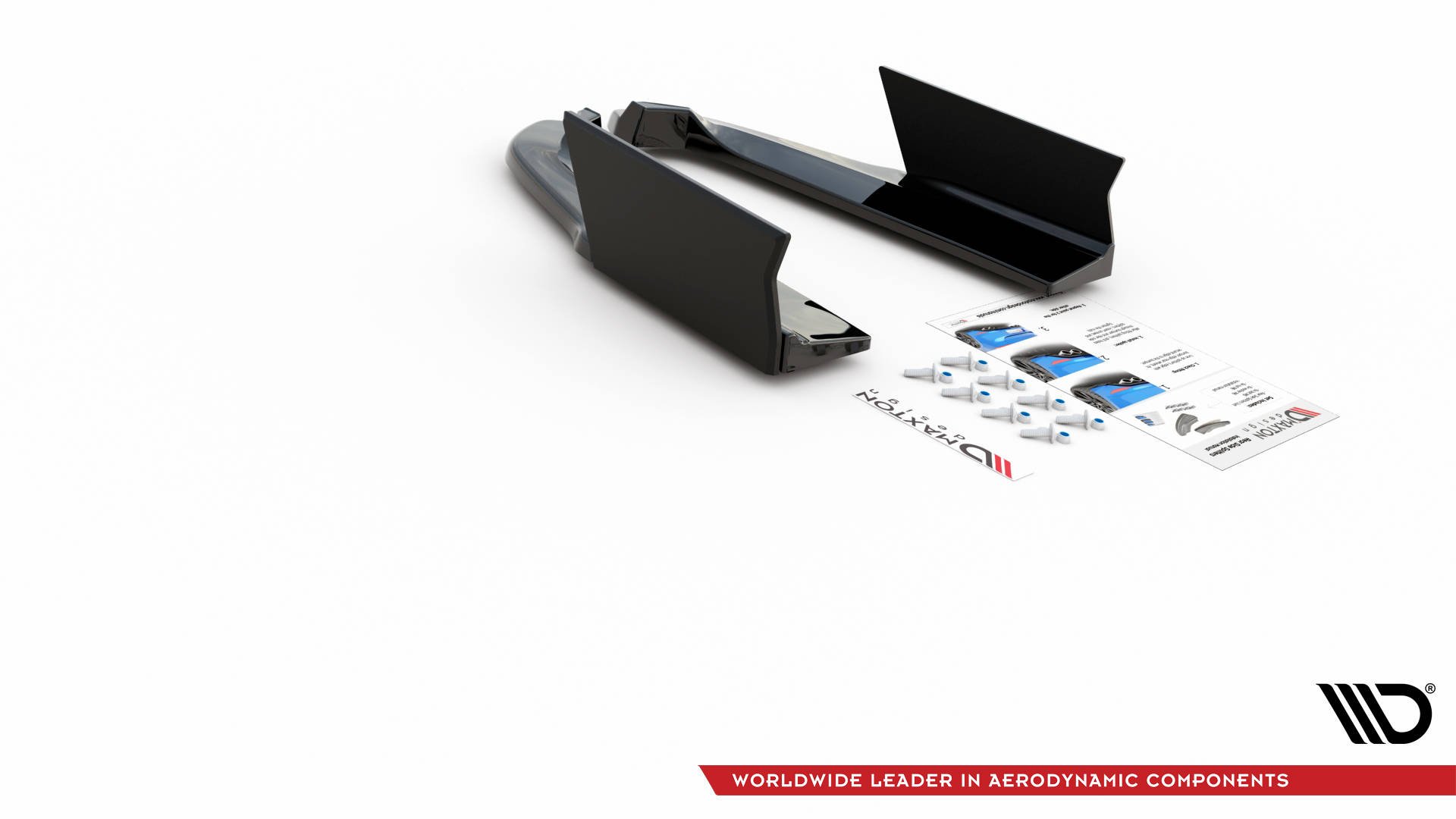 Rear Side Splitters V.1 + Flaps Ford Mustang GT Mk6 Facelift - 7
