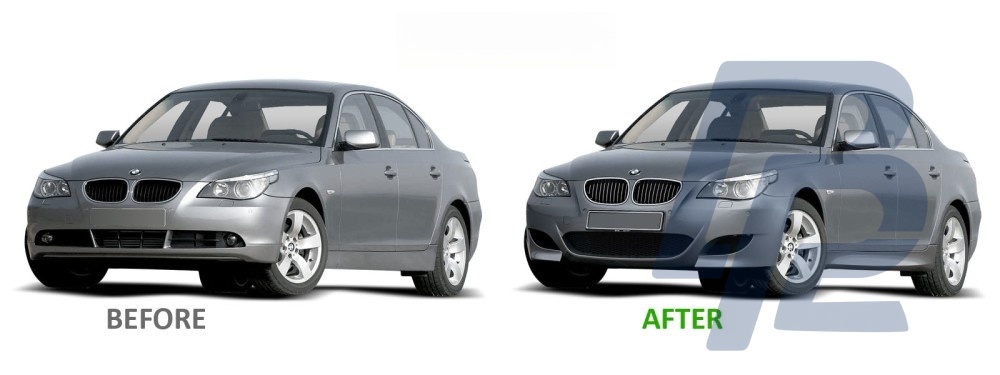 Sport Front Bumper Style PDC for BMW E60/E61 2007–2010 - 3