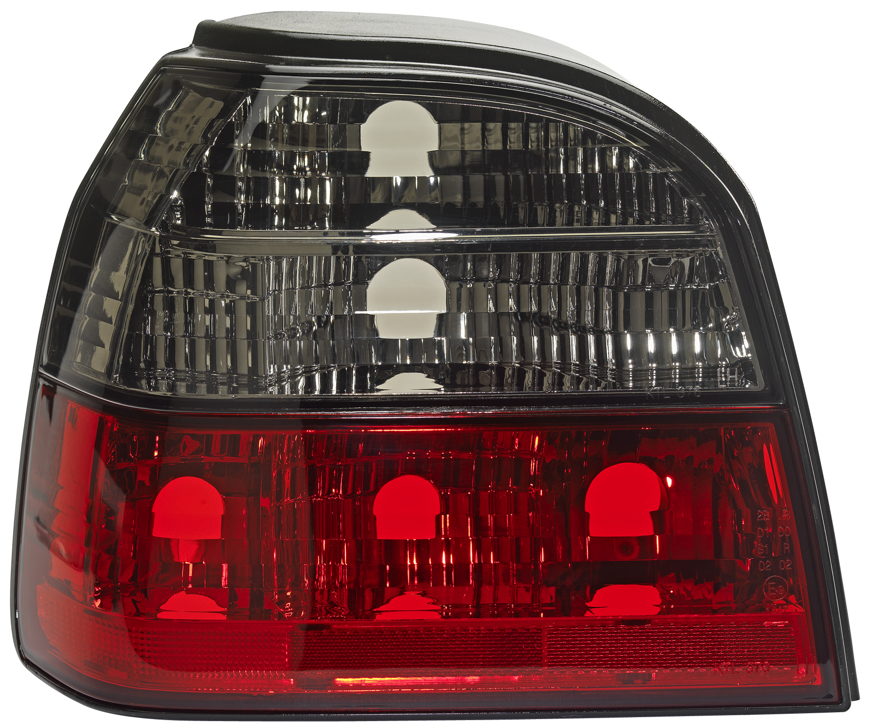 VW GOLF III BAKLAMPOR RÖDA/RÖKTONADE V1