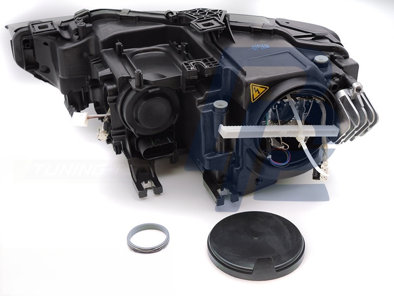Xenon Headlight Black Right Side TYC for Audi A5 2011–2012 - 4
