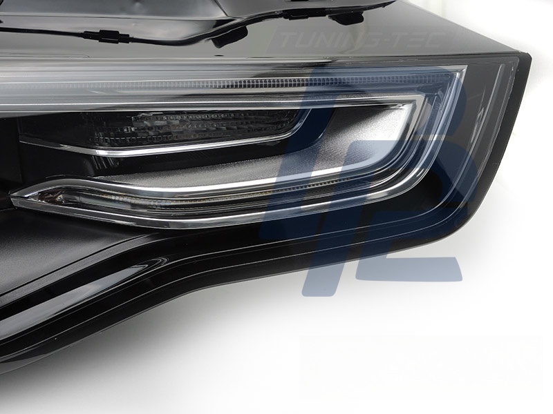Xenon Headlight Black Right Side TYC for Audi A5 2011–2012 - 9