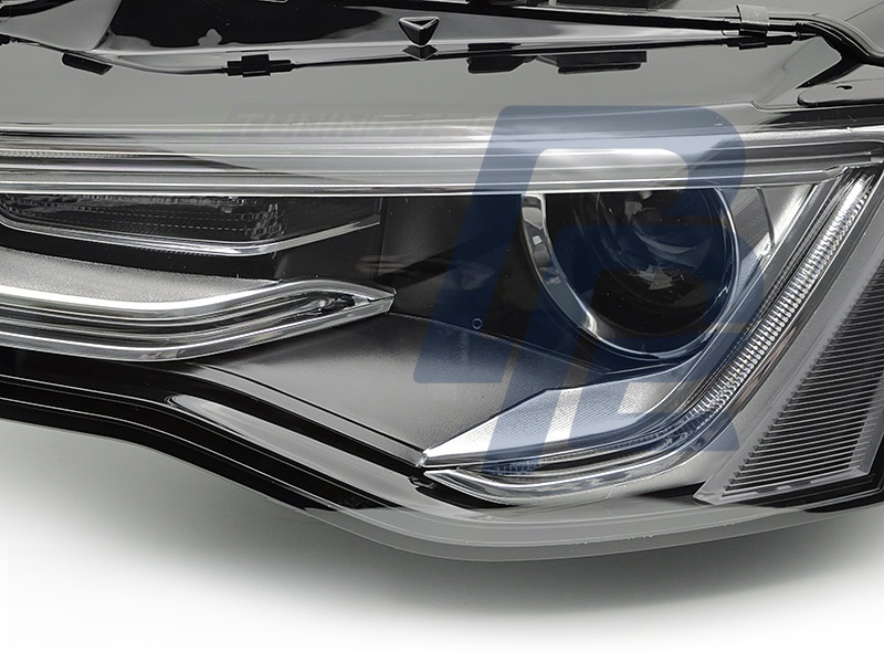 Xenon Headlight Black Left Side TYC for Audi A5 2011–2012 - 8