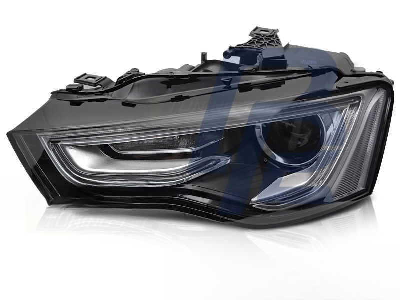 Xenon Headlight Black Left Side TYC for Audi A5 2011–2012 - 2