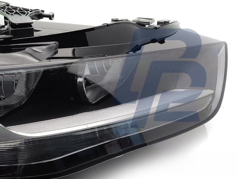 Headlight Black Right Side TYC for Audi A4 B8 2012–2015 - 9