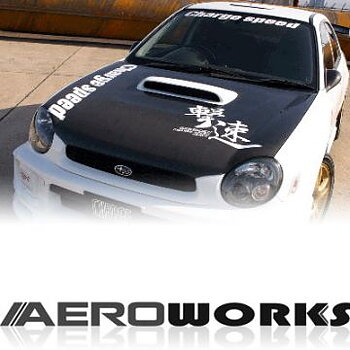SUBARU IMPREZA WRX GD-A/B 01+ AEROWORKS CARBON OEM HOOD
