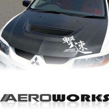 MITSUBISHI LANCER EVO VIII 02+ AEROWORKS CARBON OEM HOOD