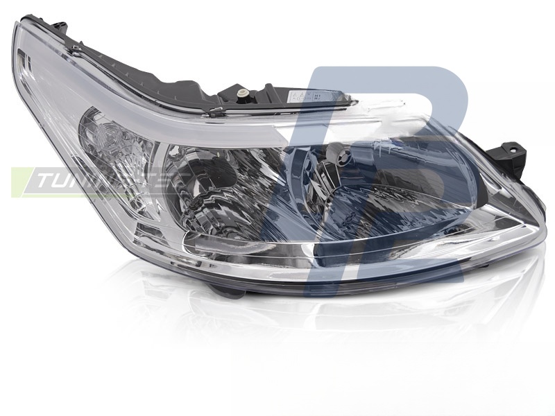 Headlight Chrome Right Side TYC for Citroen C4 2004–2008 - 4