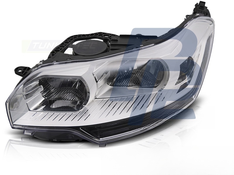 Headlight Chrome Left Side TYC for Citroen C5 2008–2010 - 6