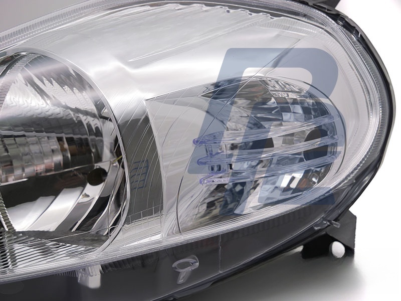Headlight Chrome Left Side TYC for Fiat Grande Punto 2005–2008 - 2