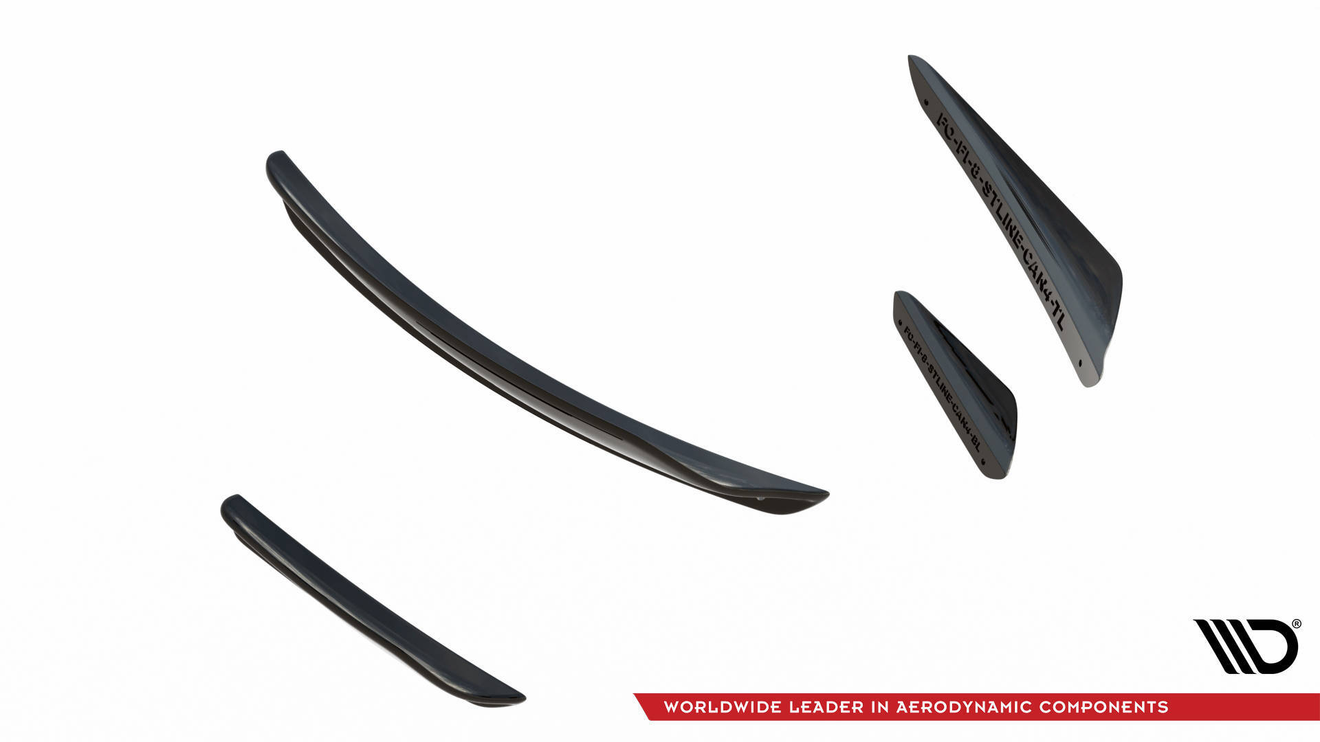 Front Bumper Wings (Canards) V.3 Ford Fiesta Mk8 ST / ST-Line - 6