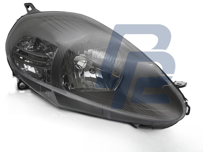 Headlight Grey Right Side TYC for Fiat Grande Punto 2005–2008 - 3