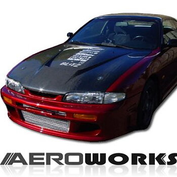 NISSAN S14 95-96 AEROWORKS CARBON INVADER HOOD