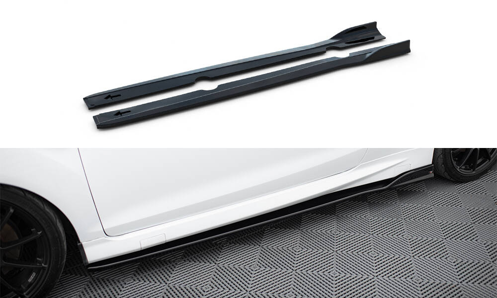 Side Skirts Diffusers V.3 Ford Fiesta ST / ST-Line Mk7 / Mk7 FL