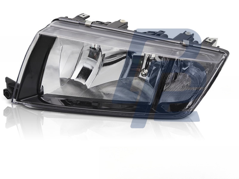 Headlight Black Left Side TYC for Skoda Fabia 1999–2007 - 4