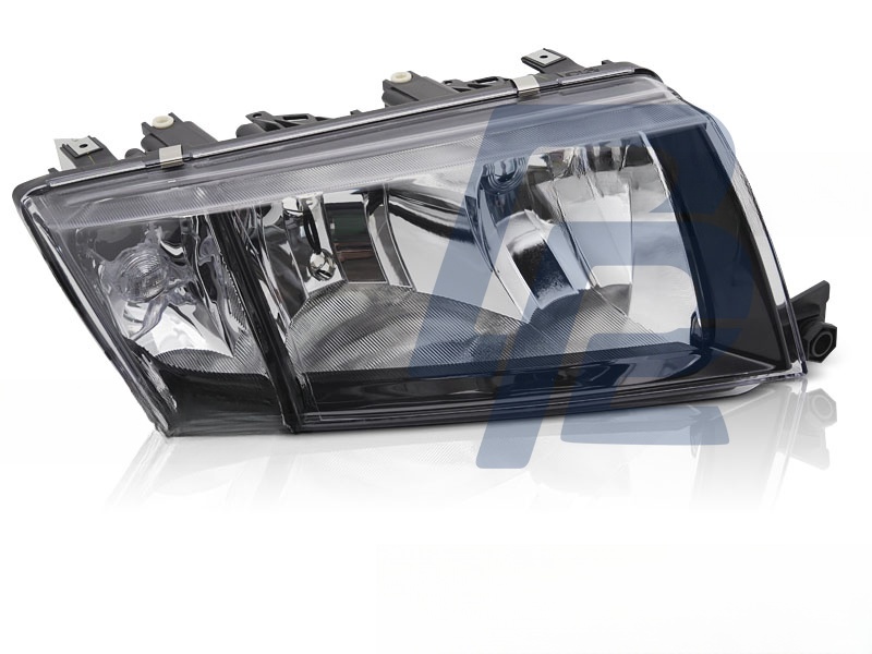 Headlight Black Right Side TYC for Skoda Fabia 1999–2007 - 4