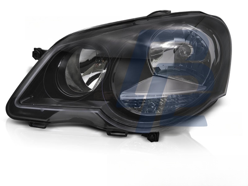 Headlight Black Left Side TYC for VW Polo 9N3 2005–2009 - 6