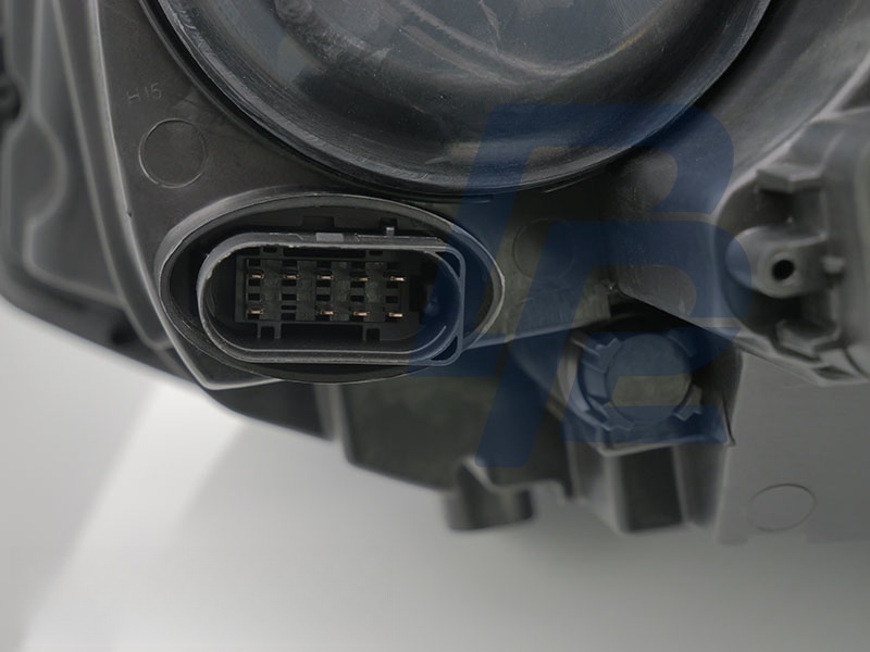 Headlight Black Left Side TYC for VW T5 2010–2015 - 4