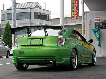 TOYOTA CELICA T23 99+ AEROWORKS REAR BUMPER EXTENSIONS (PU)