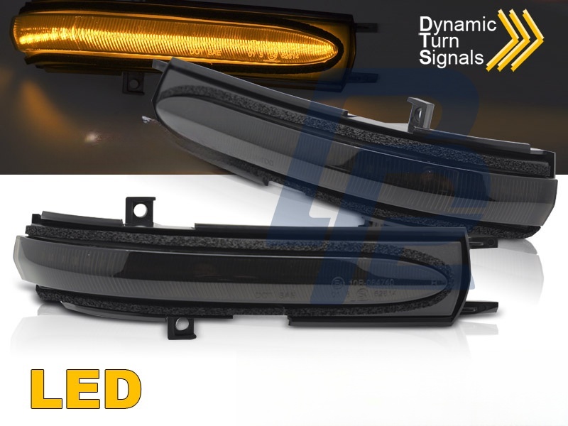 Mirror Indicators Smoked LED Sequential for Honda Civic 2004–2006 Accord 2002–2008