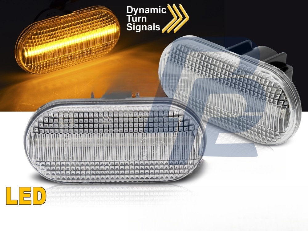 Side Indicators White LED Sequential for Renault Clio II / Twingo II / Scenic / Kangoo - 2