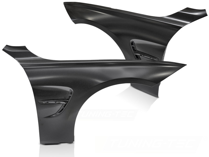 FRAMSKÄRMAR SPORTDESIGN WITH SIDE VENT SVART TILL BMW F32 F33 F36 2013-2020