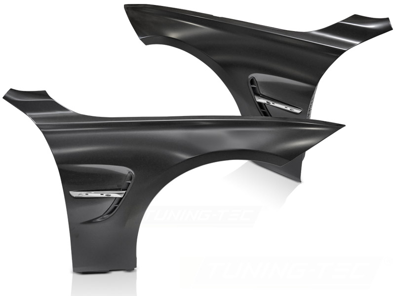 FRAMSKÄRMAR SPORTDESIGN WITH SIDE VENT KROM TILL BMW F32 F33 F36 2013-2020