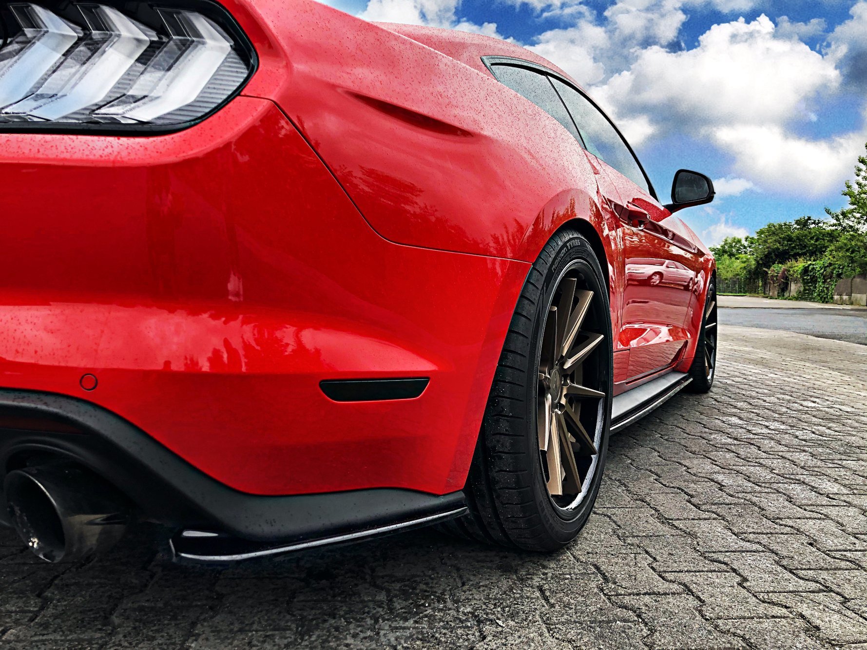 Rear Side Splitters Ford Mustang Mk6 Facelift (2017-) - 3