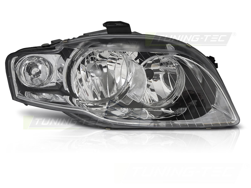 STRÅLKASTARE KROM HÖGER SIDA TYC TILL AUDI A4 B7 2004-2008