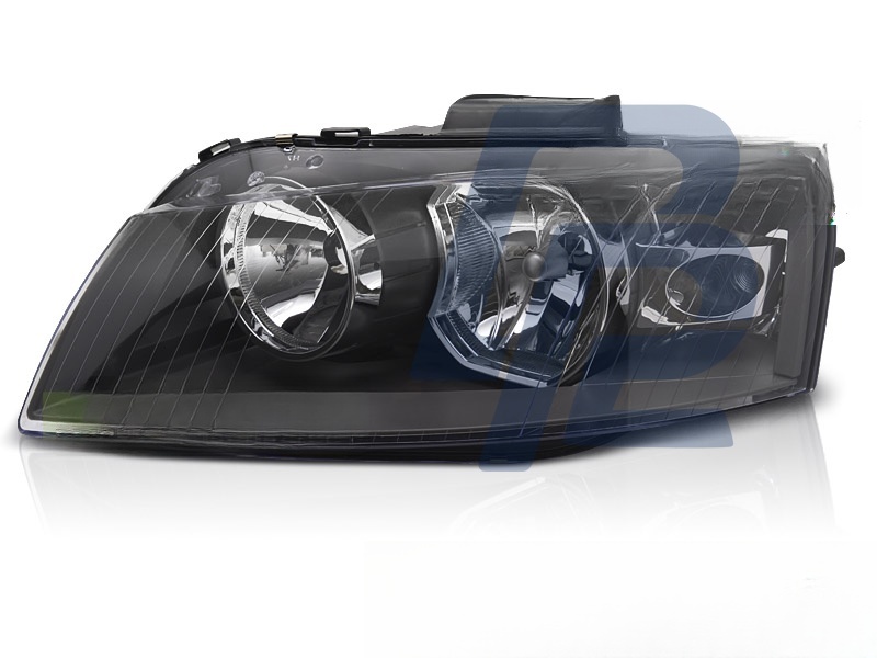 Headlight Black Left Side TYC for Audi A3 8P 2003–2008 - 2
