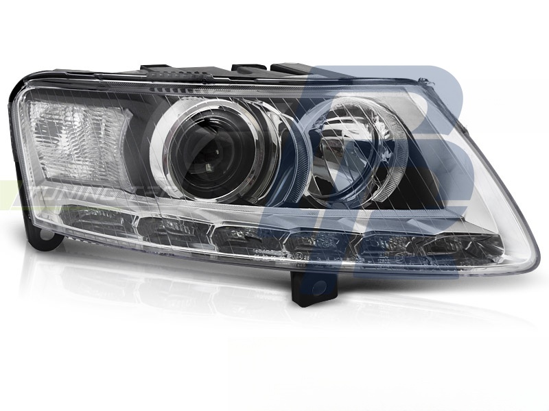 Xenon Right Headlight TYC for Audi A6 C6 2009–2011 - 6