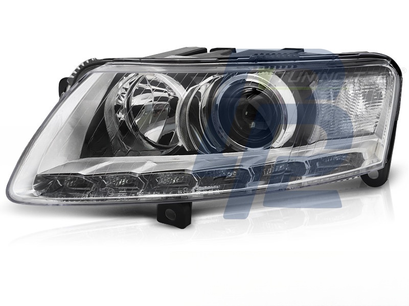 Xenon Left Headlight TYC for Audi A6 C6 2009–2011 - 2