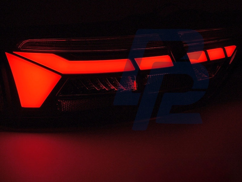 LED Bar Tail Lights Red/Smoked Sequential for Audi A5 2011–2016 - 4