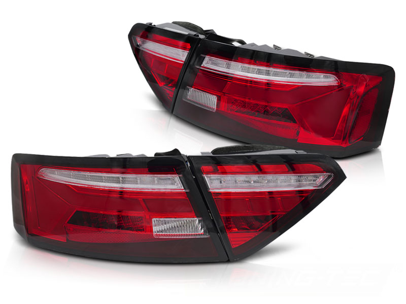 LED-BAKLYKTOR RÖD/VIT SEQ TILL AUDI A5 2011-2016