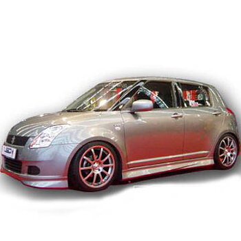 SUZUKI SWIFT 05+ AEROWORKS FRONT BUMPERLIP TYPE-R (SET)