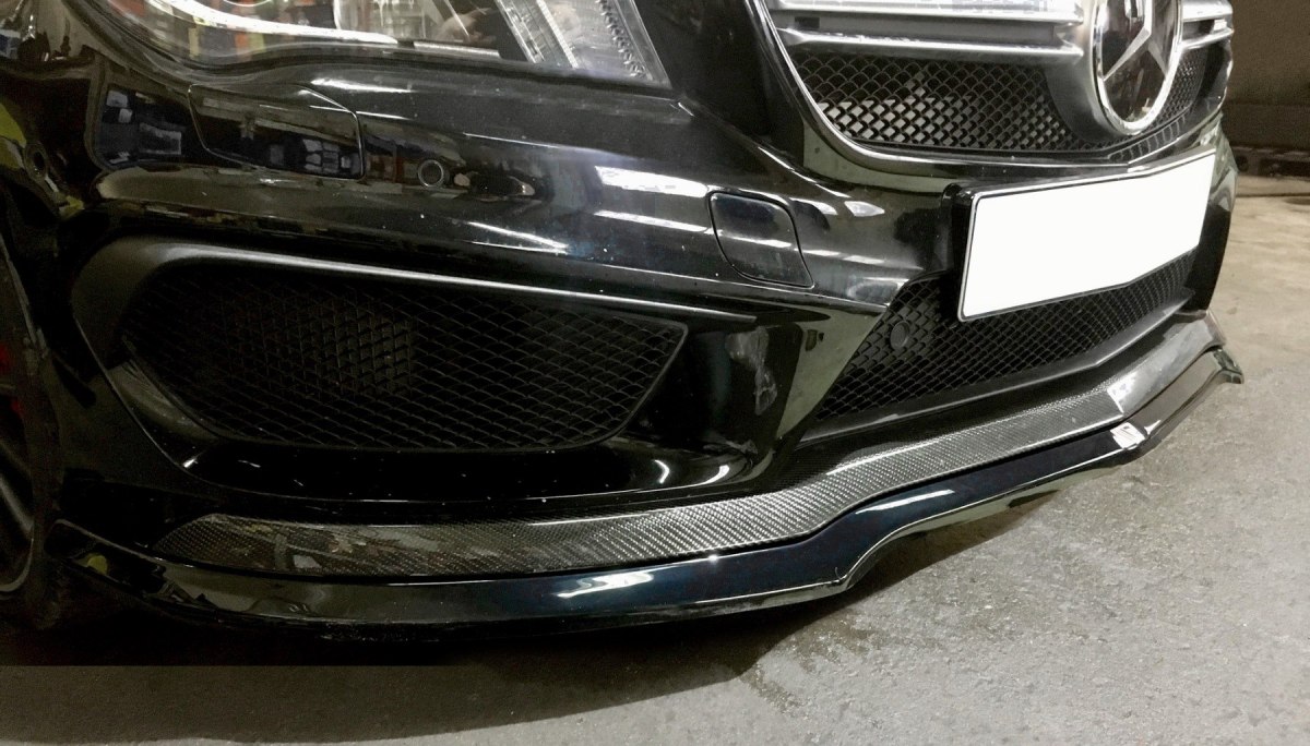 FRONT SPLITTER V.1 MERCEDES CLA 45 AMG C117 (PREFACE) - 2