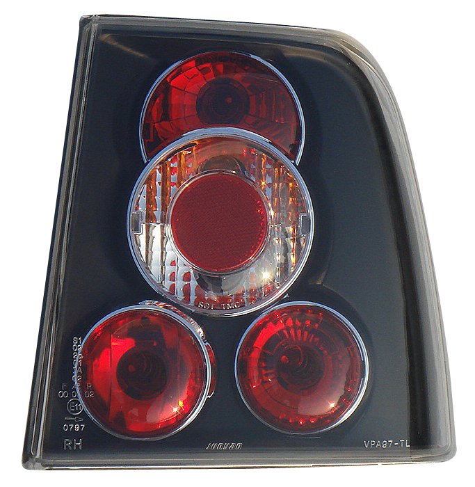 VW PASSAT 3B 4D 96-00 TAILLIGHTS BLACK V1