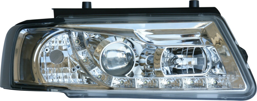 VW PASSAT 3B 96-00 R8 STIL LED STRÅLKASTARE KROM V2