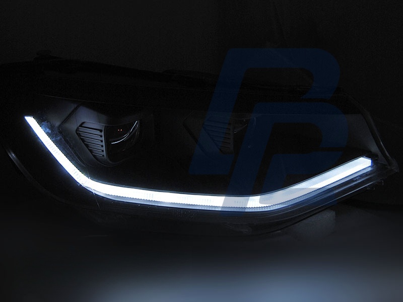LED Tube Light Headlights Black DRL Sequential for VW Caddy 2020– - 3