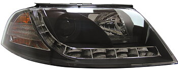 VW PASSAT 3BG 01-04 R8 STIL LED STRÅLKASTARE SVARTA V1