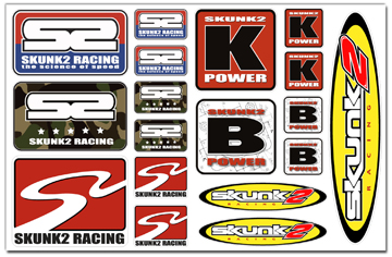 SKUNK2 DECAL/STICKER PACKAGE (WINDSHIELD + 2X SIDE DECAL)