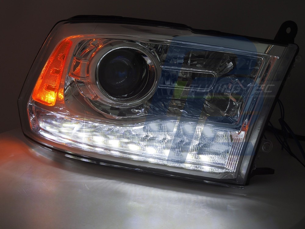 Headlights for Dodge Ram 2009–2018 Chrome - 4